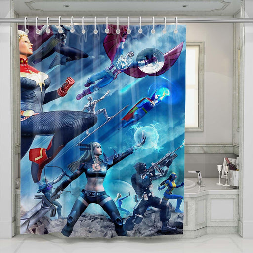 marvel heroes shower curtains