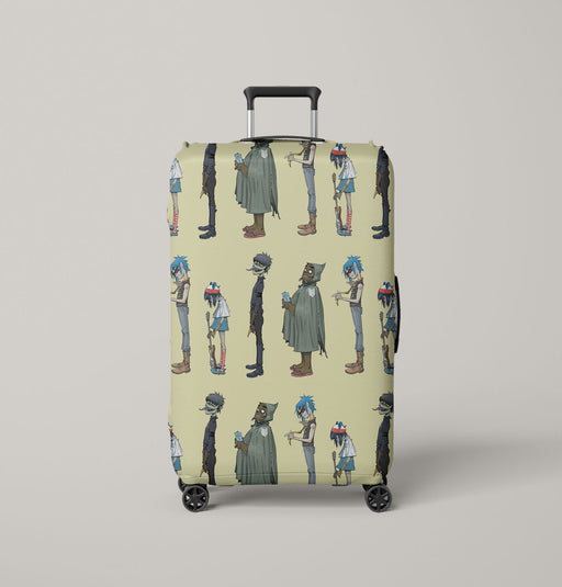 member of gorillaz british virtual band Luggage Cover | suitcase