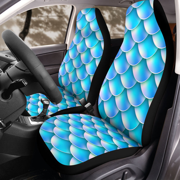 mermaid tail holographic Car Seat Covers