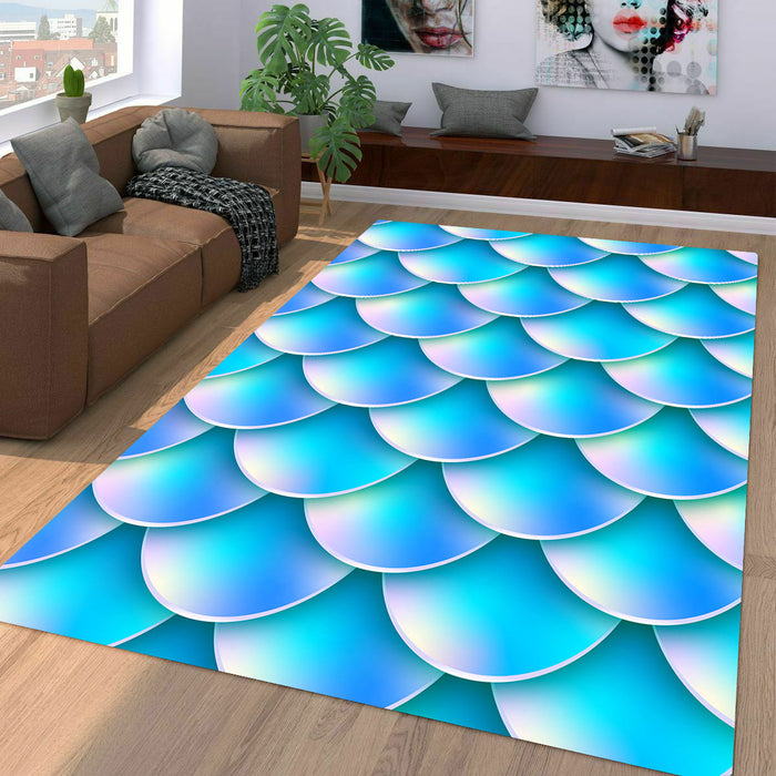 mermaid tail holographic Living room carpet rugs