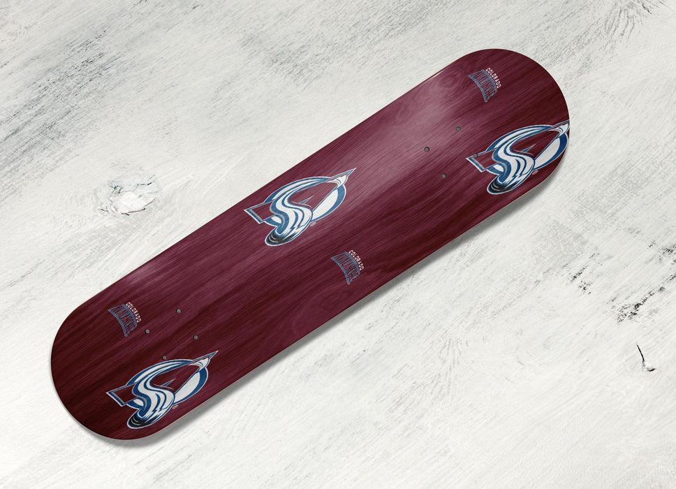 maroon colorado avalanche pattern Skateboard decks