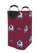 maroon colorado avalanche pattern Laundry Hamper | Laundry Basket