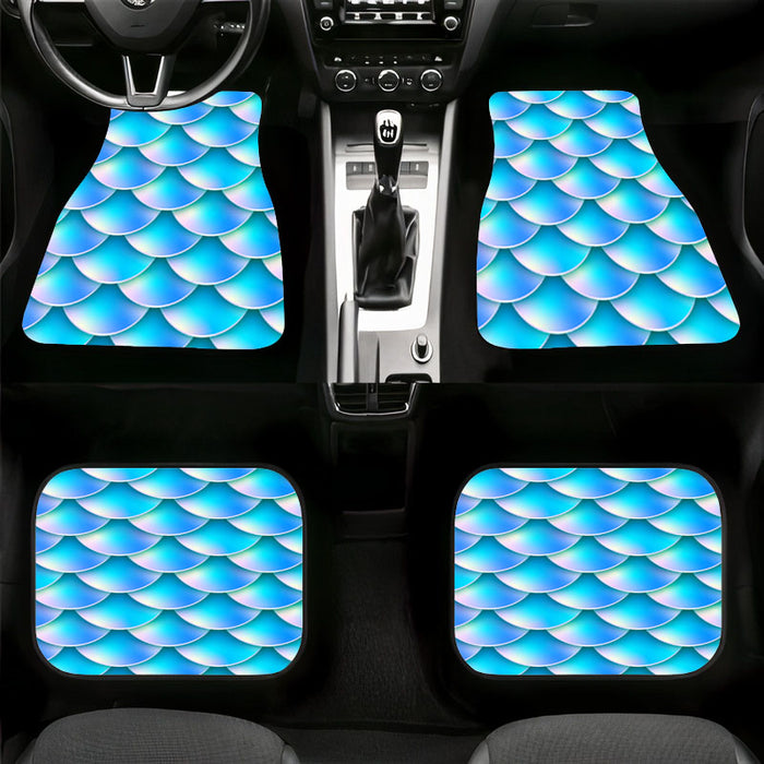 mermaid tail holographic Car floor mats Universal fit