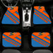 miami marlins mlb orange cyan Car floor mats Universal fit