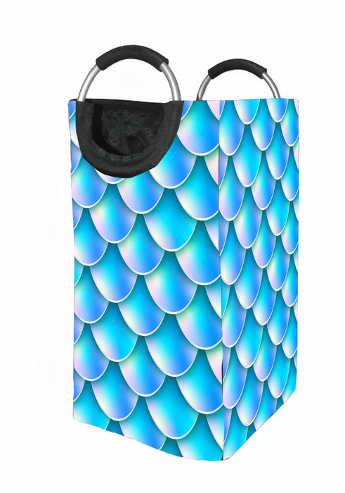 mermaid tail holographic Laundry Hamper | Laundry Basket