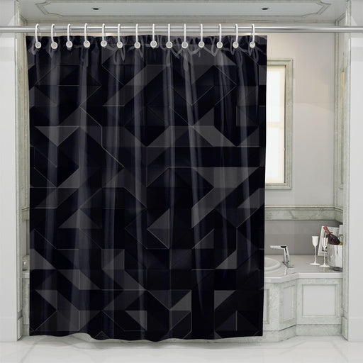 metal abstract dark material shower curtains