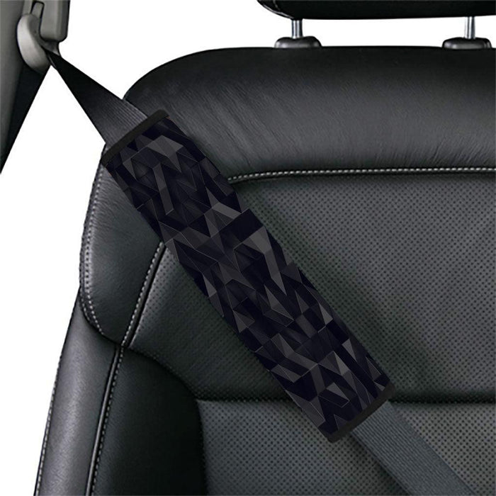 metal abstract dark material Car seat belt cover