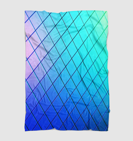 metal gradient minimalist square pattern Ultra soft fleece blanket