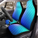 metal gradient minimalist square pattern Car Seat Covers