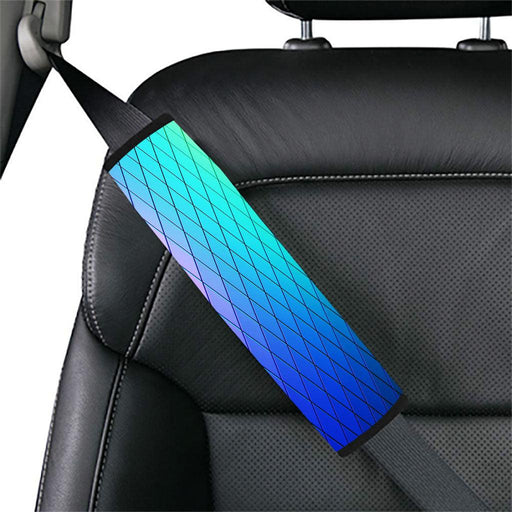 metal gradient minimalist square pattern Car seat belt cover