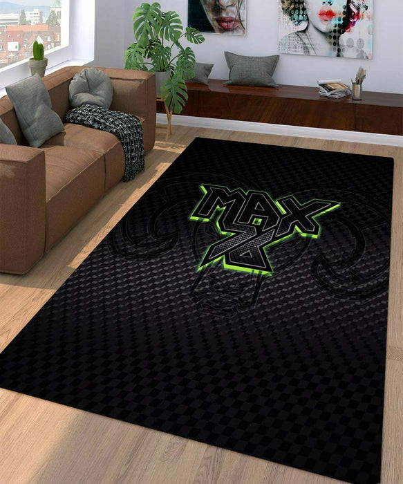 max 76 head logo green Living room carpet rugs