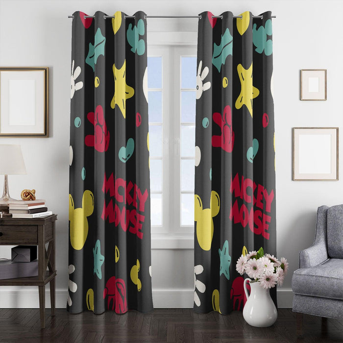 mickey mouse doll stuff window Curtain