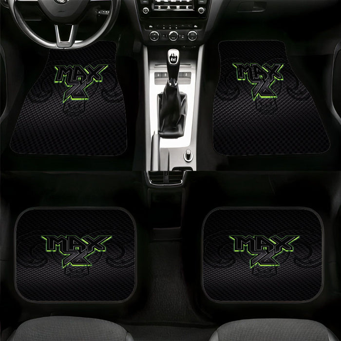 max 76 head logo green Car floor mats Universal fit