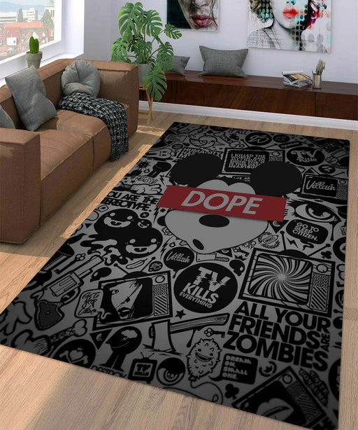 mickey mouse hype Living room carpet rugs