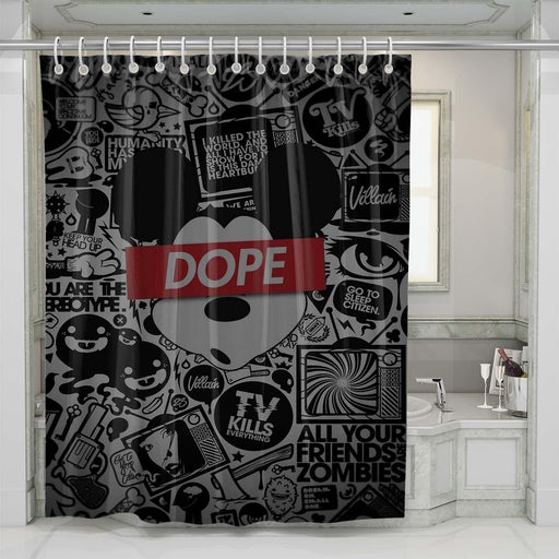 mickey mouse hype shower curtains