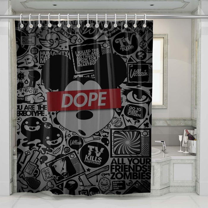 mickey mouse hype shower curtains