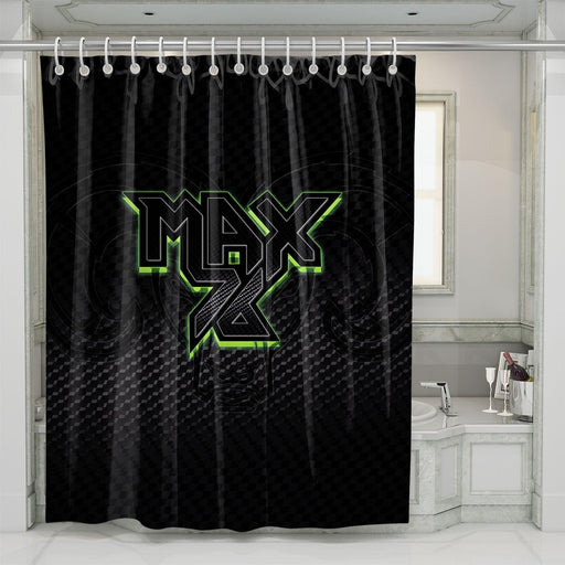 max seven and six team logo steel shower curtains