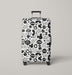 mickey mouse monochrome pen Luggage Cover | suitcase