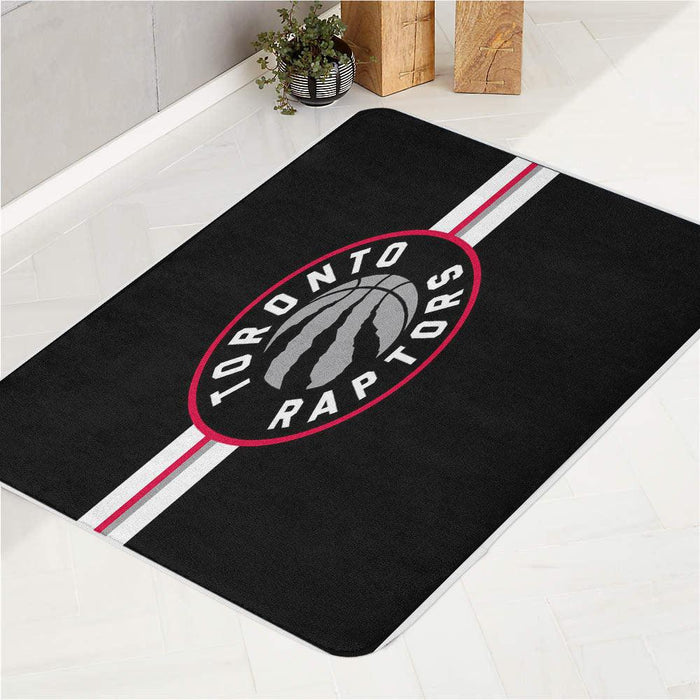 minimalist logo toronto raptors bath rugs