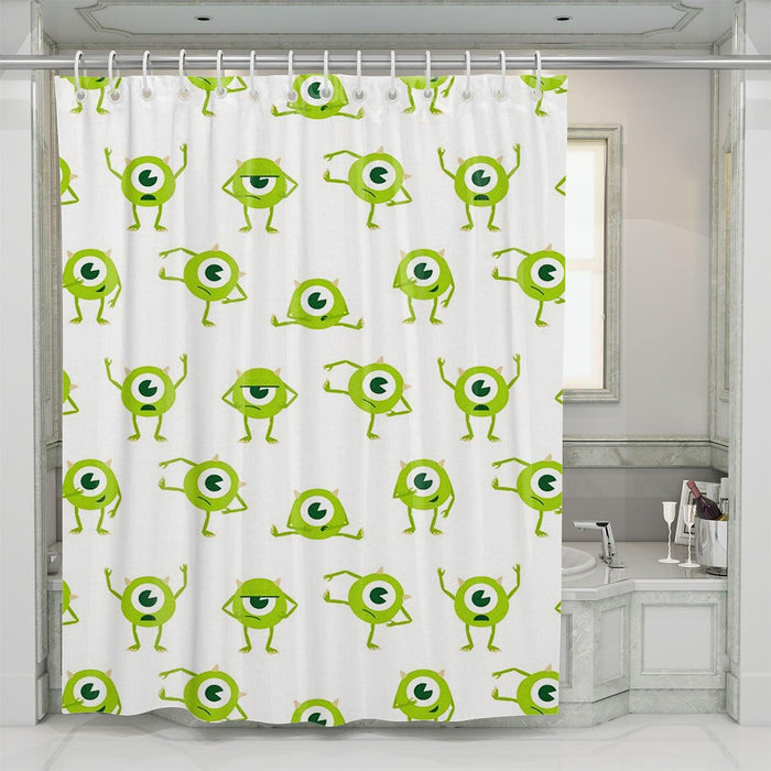 mike monster university animation shower curtains