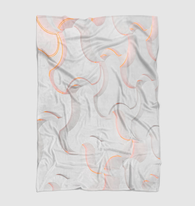 minimalist basic shape pattern Ultra soft fleece blanket