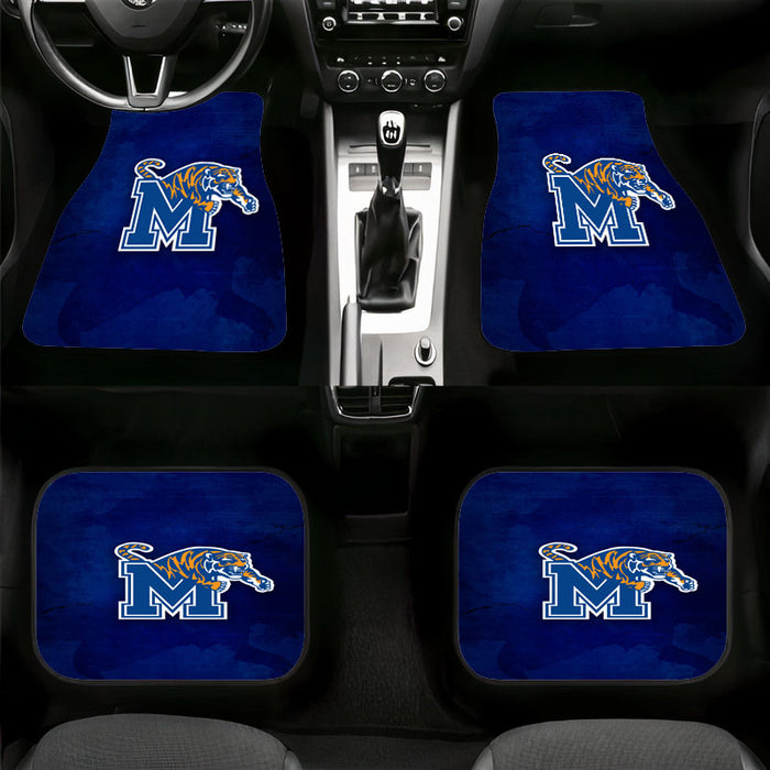 memphis tiger blue logo football Car floor mats Universal fit