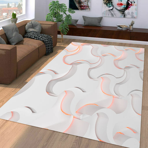 minimalist basic shape pattern Living room carpet rugs