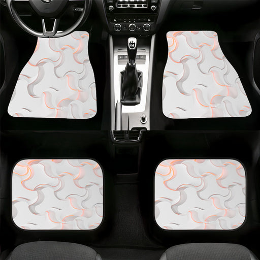 minimalist basic shape pattern Car floor mats Universal fit