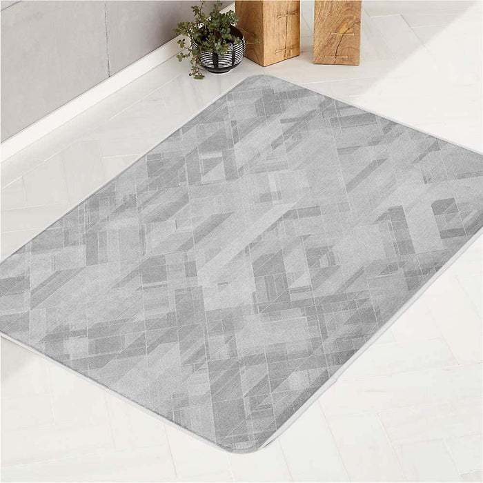 minimalist wood floor random bath rugs