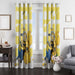 minion and banana window curtains