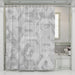 minimalist wood floor random shower curtains