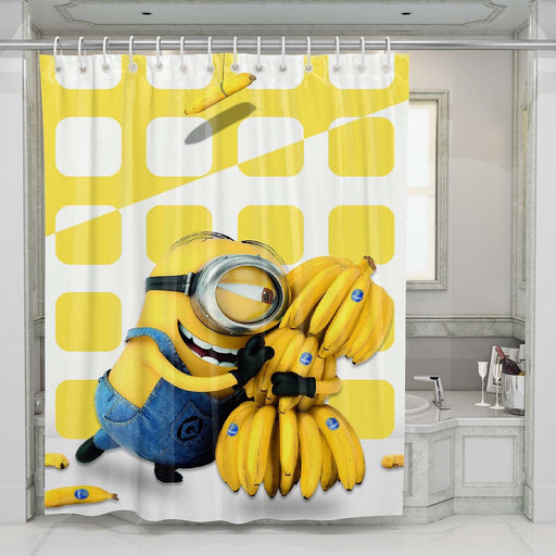 minion and banana shower curtains