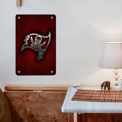 metal logo tampa bay buccaneers Poster Metal print wall art