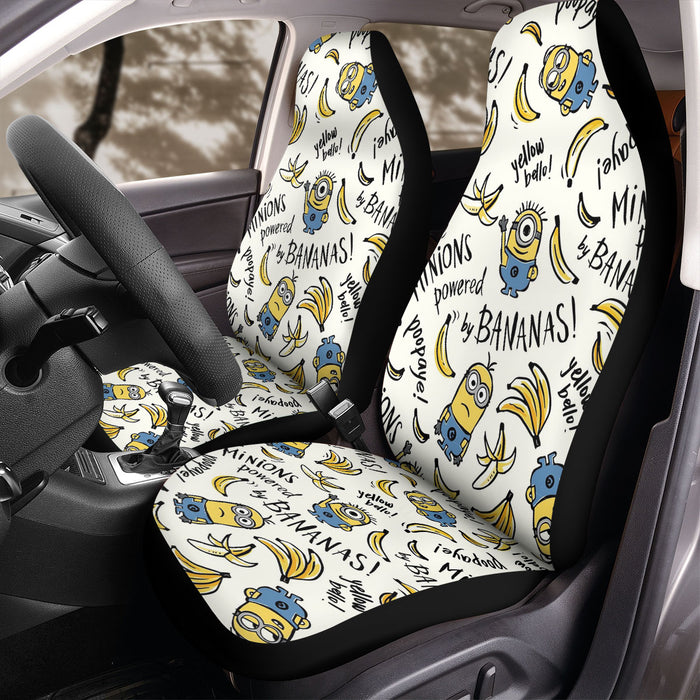 minions powered by bananas Car Seat Covers