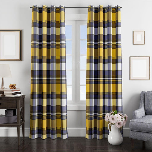 minnesota vikings tartan pattern window Curtain