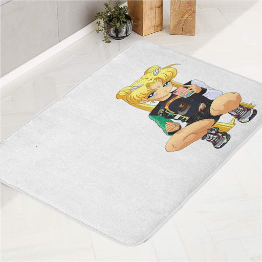 modern vibe sailor moon bath rugs