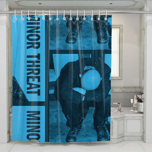 minor threat straight edge shower curtains