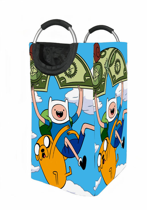 money finn and jack adventure time Laundry Hamper | Laundry Basket