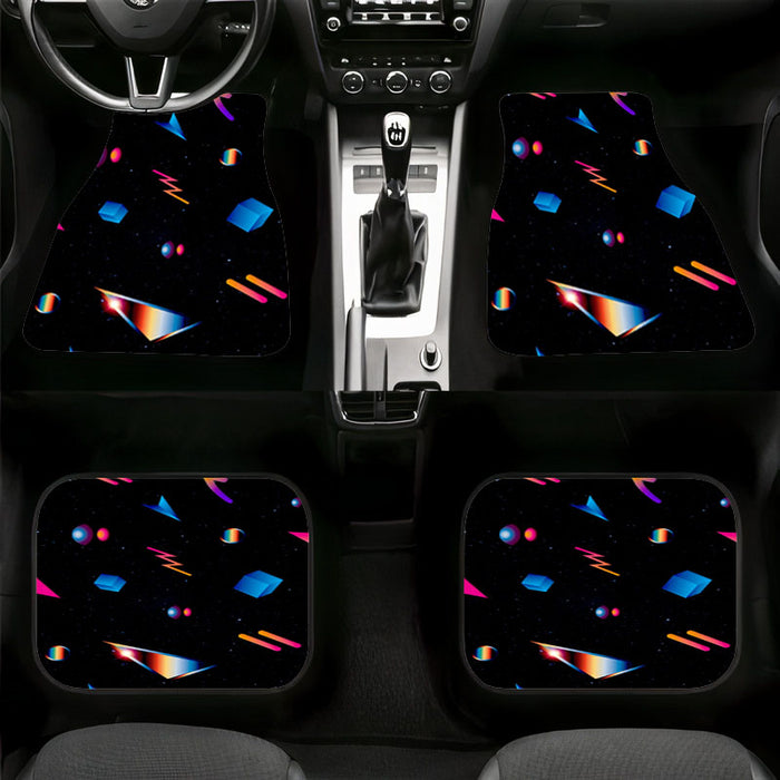 mirror aesthetic gradient shape Car floor mats Universal fit