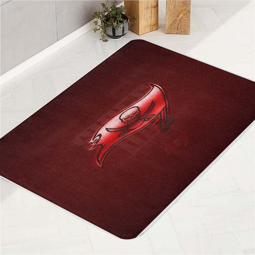 metal red blood tampa bay buccaneers bath rugs