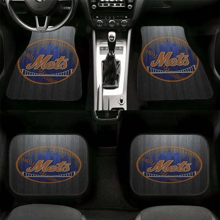 monochrome wood mets logo Car floor mats Universal fit