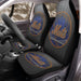 monochrome wood mets logo Car Seat Covers