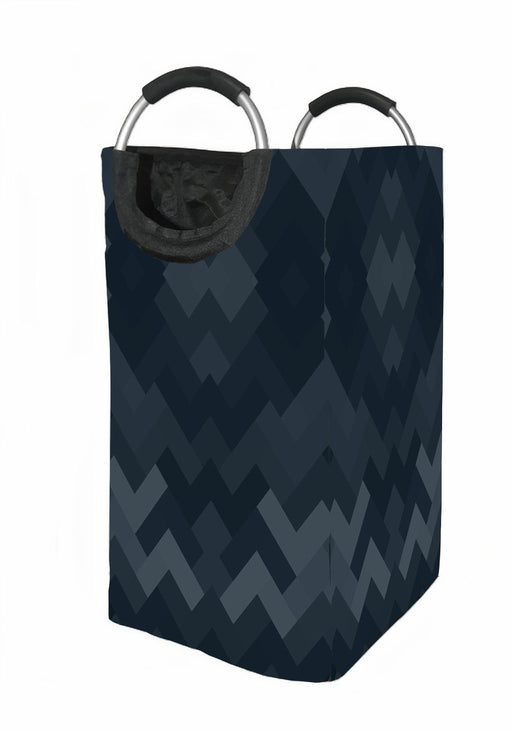 mirror blue square pattern Laundry Hamper | Laundry Basket