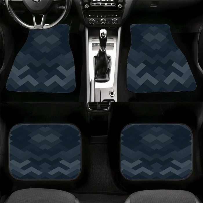 mirror blue square pattern Car floor mats Universal fit