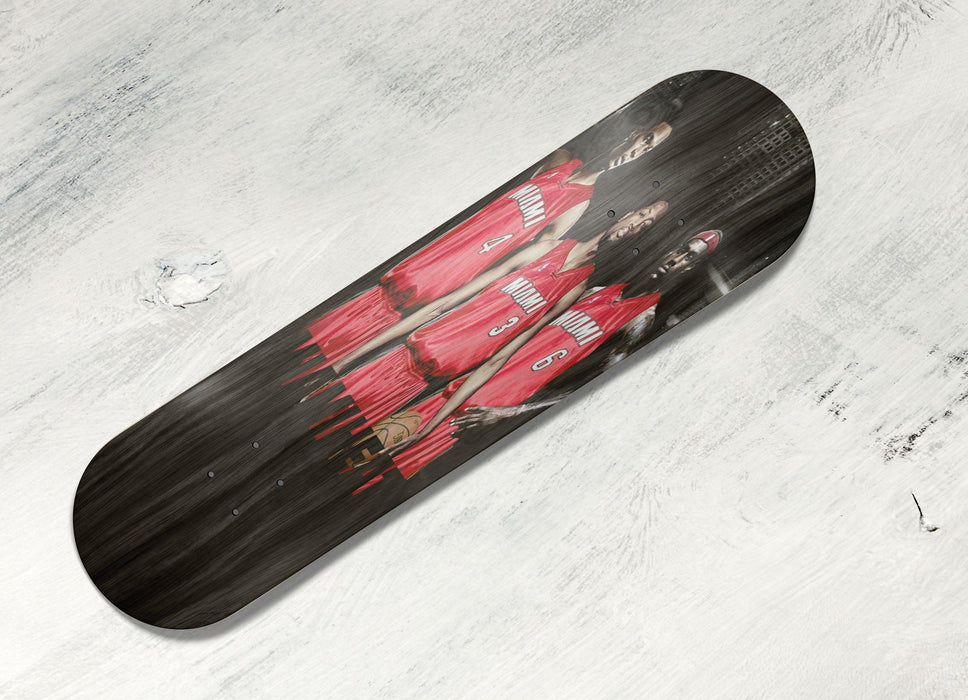 miami heat big three player Skateboard decks