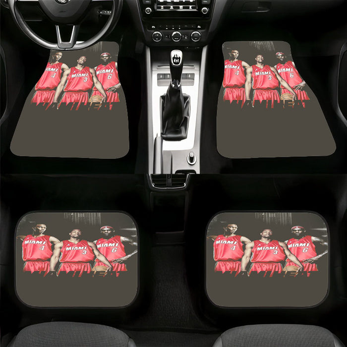 miami heat big three player Car floor mats Universal fit