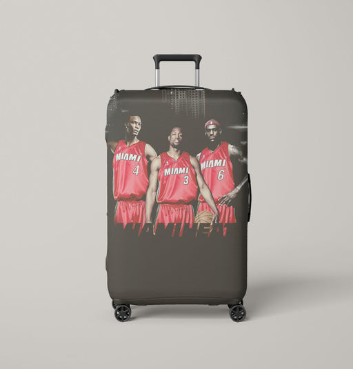 miami heat big three player Luggage Covers | Suitcase