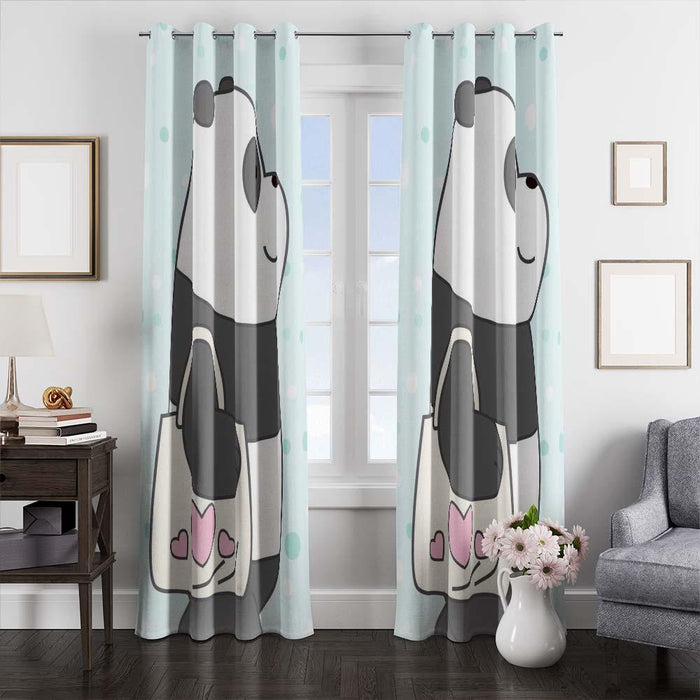 mood panda we bare bears window curtains