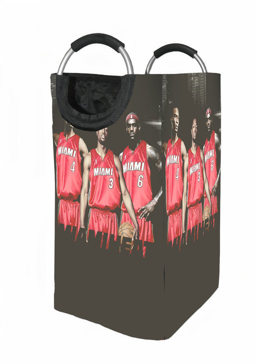 miami heat big three player Laundry Hamper | Laundry Basket