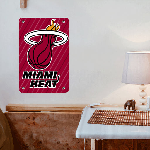 miami heat logo iconic Poster Metal print wall art